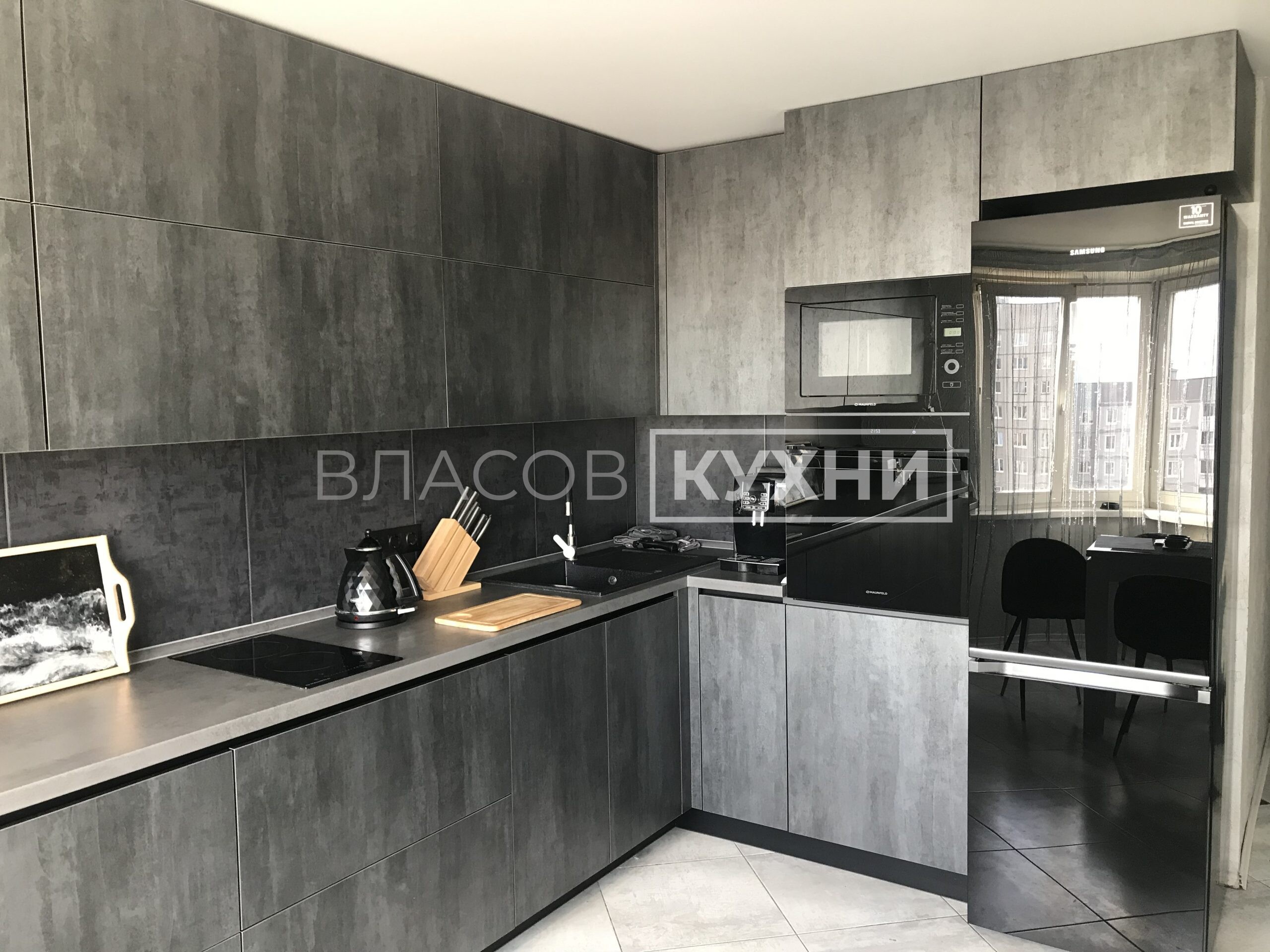 Дизайн угловой белой кухни 6 кв.м в Минске (13 фото)